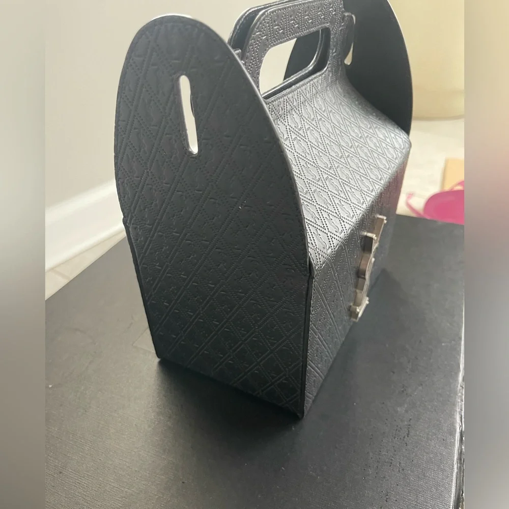 YSL Bag Saint Laurent Take-Away Leather Tote Bag Black Rare Authentic - Picture 6 of 9